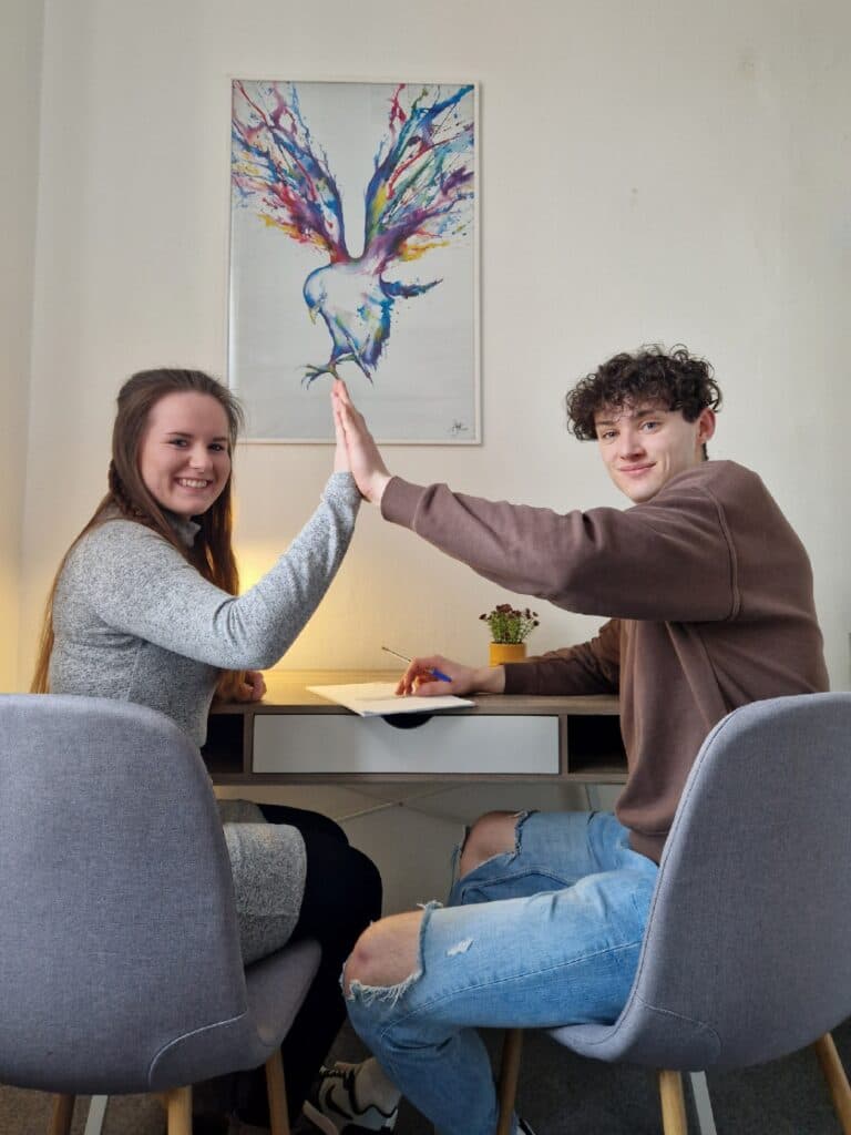 Doučování češtiny — autentická fotka