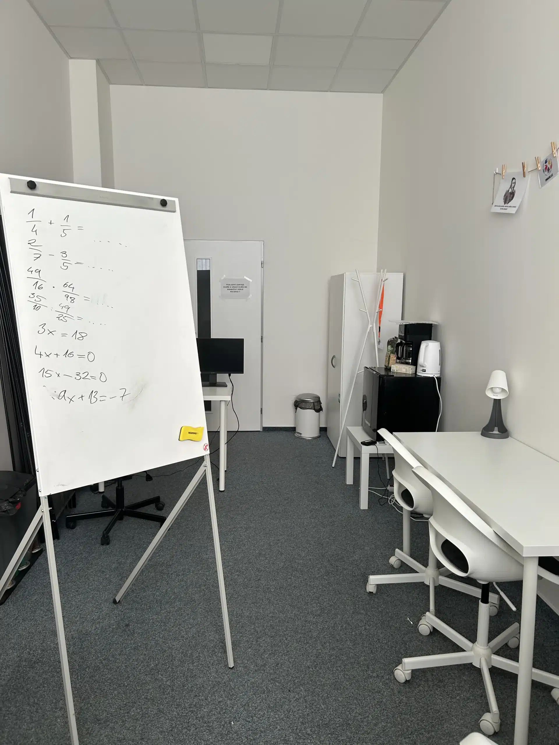 Učebna Praha 2 — doučování matematiky